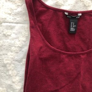 H&M burgundy tank